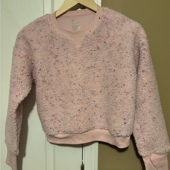 all in motion Other - All in Motion Pink Speckled Kids Pea Coat Size L -12 Girl